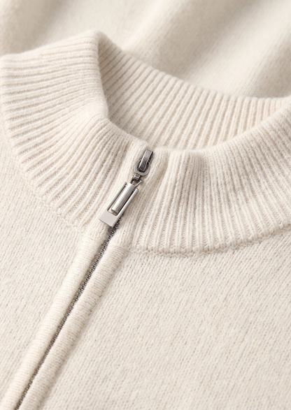 Pure Extra-Fine Merino Wool Cream White Luzzo Set | Auremmont