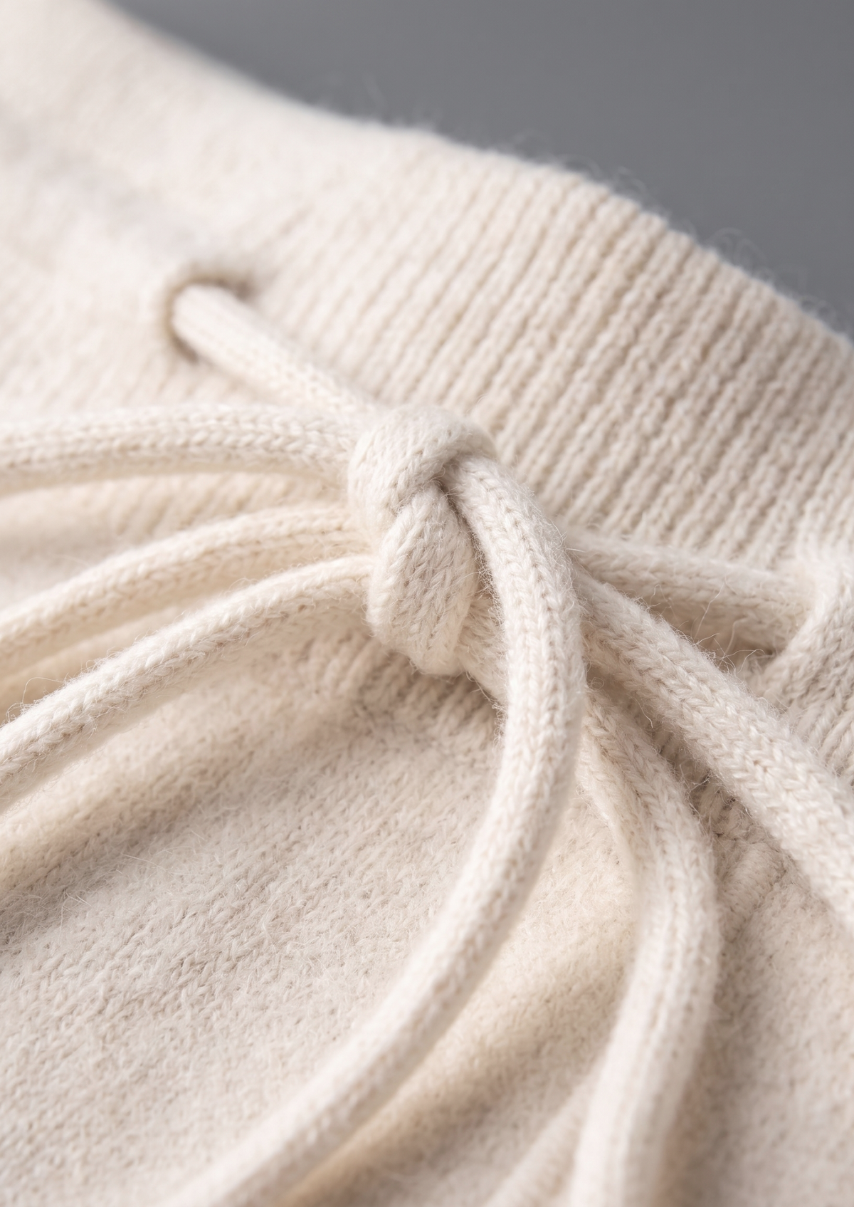Pure Extra-Fine Merino Wool Cream White Luzzo Set | Auremmont