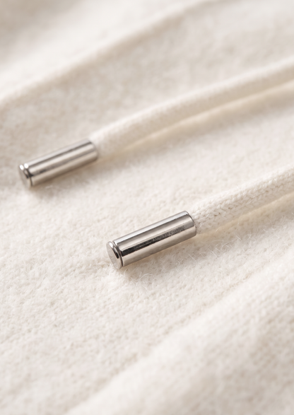 Pure Extra-Fine Merino Wool Cream White Luzzo Set | Auremmont