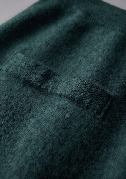 Pure Extra-Fine Merino Wool Sea Green Luzzo Set | Auremmont